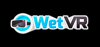 wetvr logo with black background